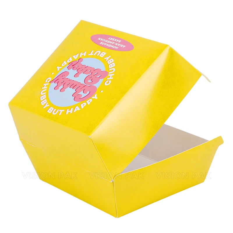 Custom Craft Paper Burger Box Good Price Slide-to-Go Paper Tray for Sushi Innovative New Design