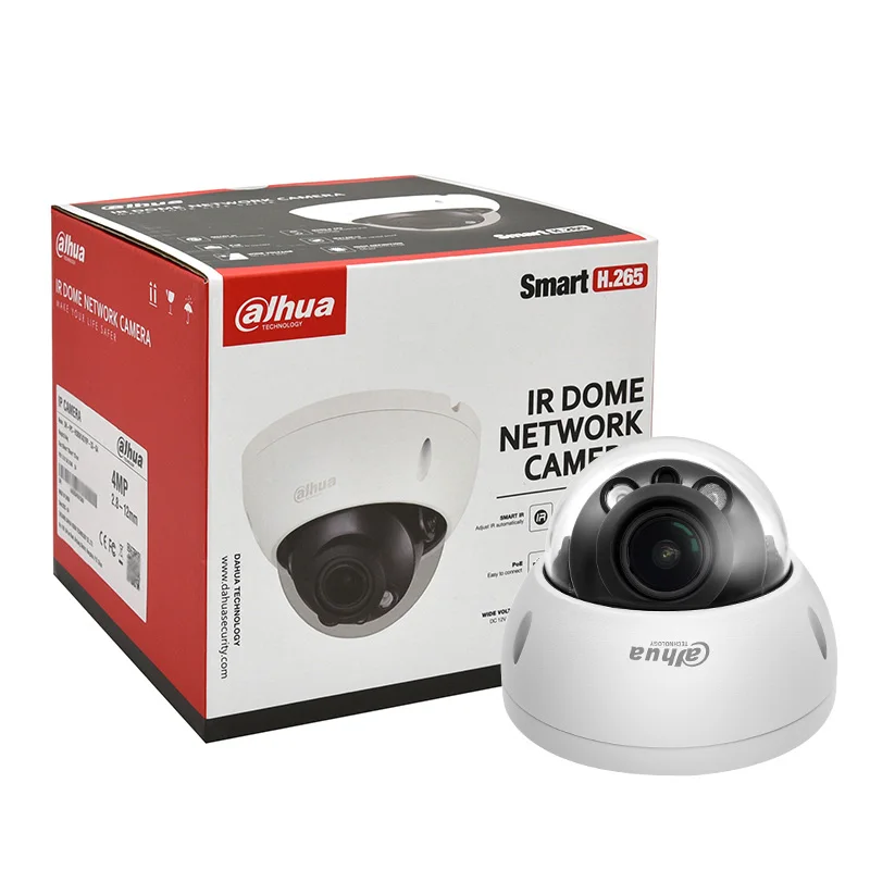 In Stock Original Dahua 4MP Wide Angle Fixed Dome WizSense Network Camera IPC-HDBW3441R-AS-P