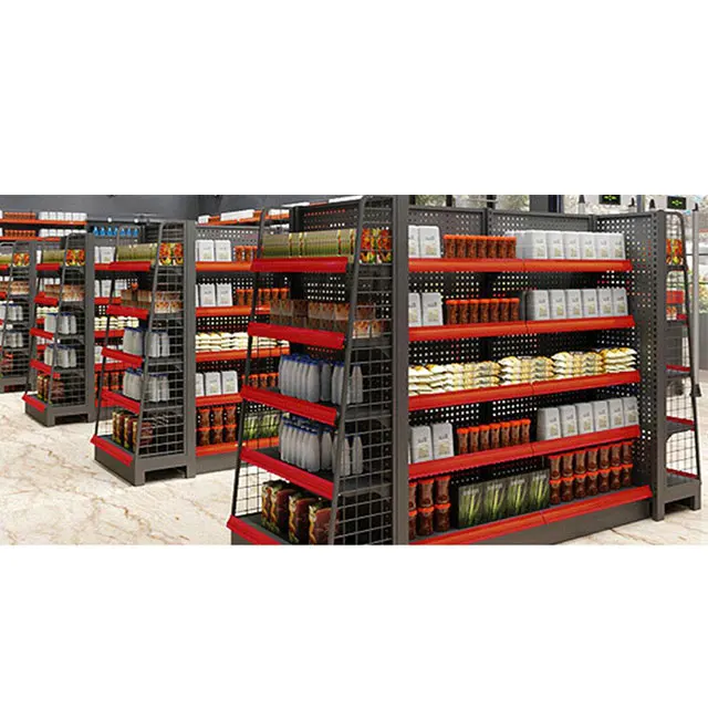 Supermarket Shelves Metal Gondola for Supermarket Metal Steel Supermarket Rack