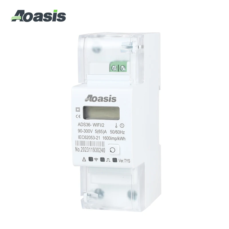 AOASIS ADS36-WIFI2 TUYA Single Phase kwh Power Smart WIFI Energy Meter