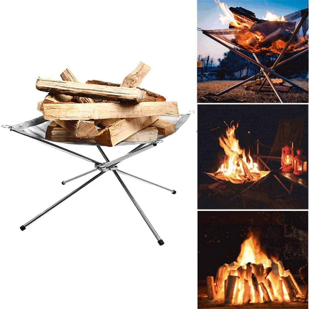 Customized Feuerstellen ISO9001 Certificate Portable Fire Pit Camping Foldable