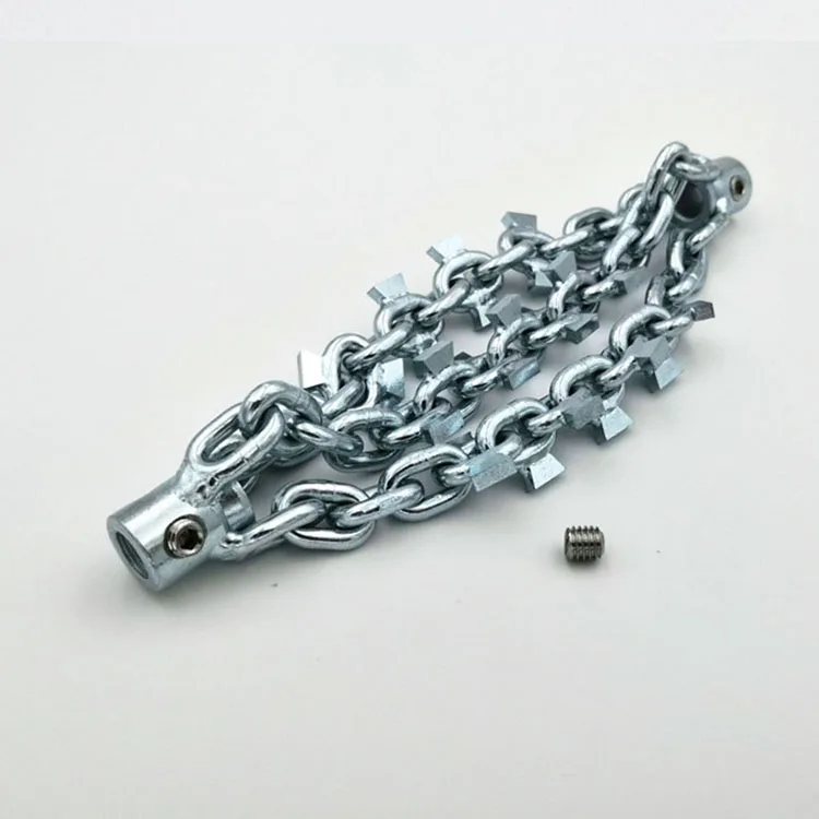 
LEADFEN with carbide-tip drain cleaning cutter DN125mm pipe cleaning knocker 8mm flexible push snake cable pipeline dredge tools 