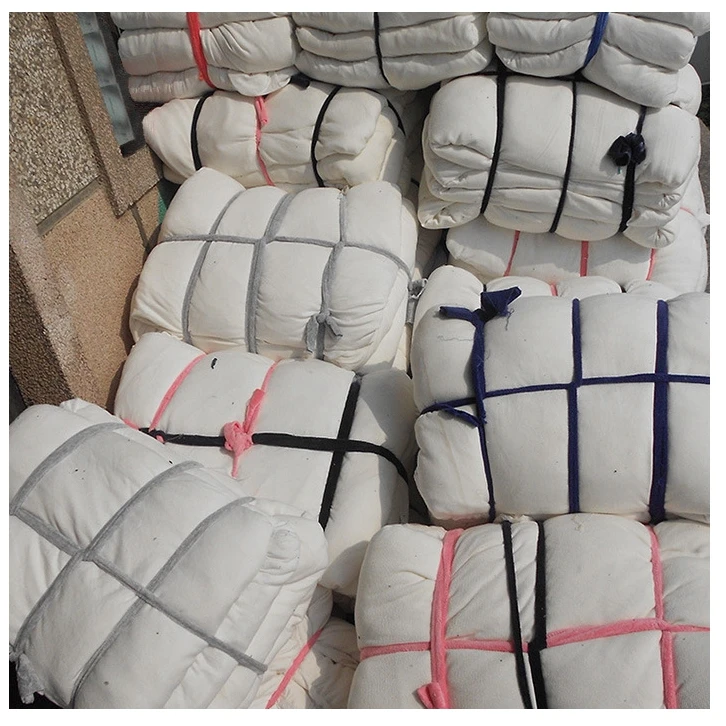 Bulk Sale White Color Printing Clothing Waste Cotton Industrial Rags Used T-shirt Mixed Color 100% Cotton Rag For Industrial