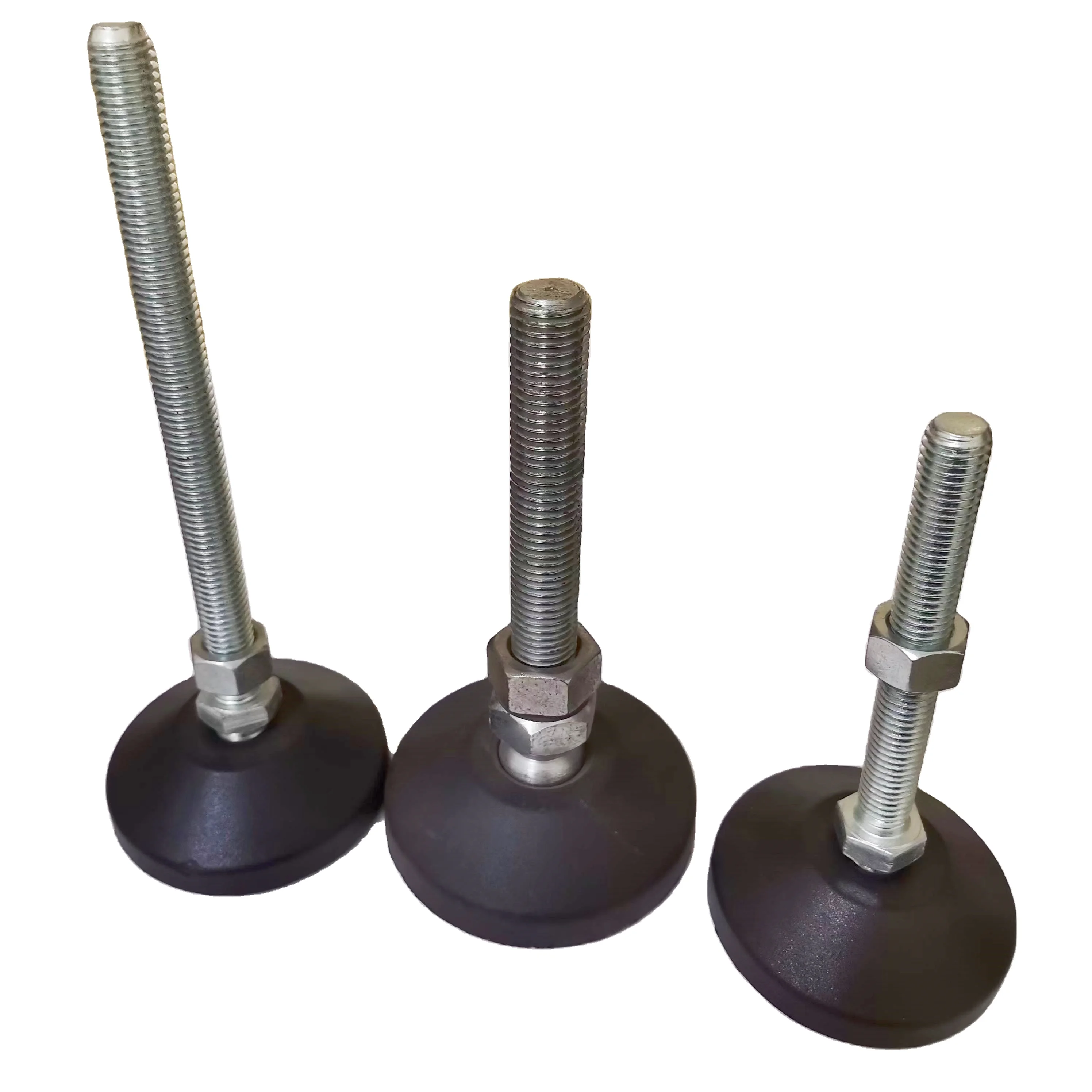 Galvanized carbon steel support foot nylon rotary adjustable foot foot cup