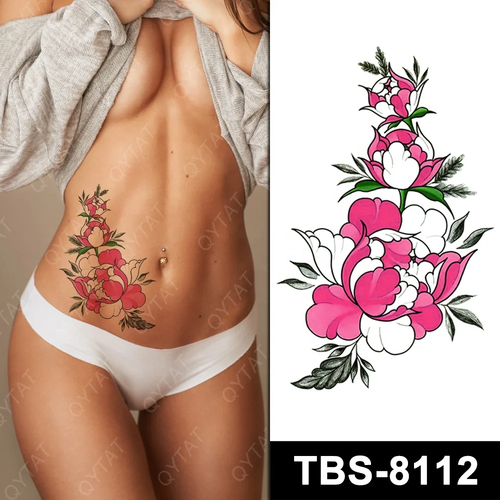 High Quality Durable Waterproof Adult Sex Naked Women Girls Charming Fake Temporary Body Tattoo Sticker Custom