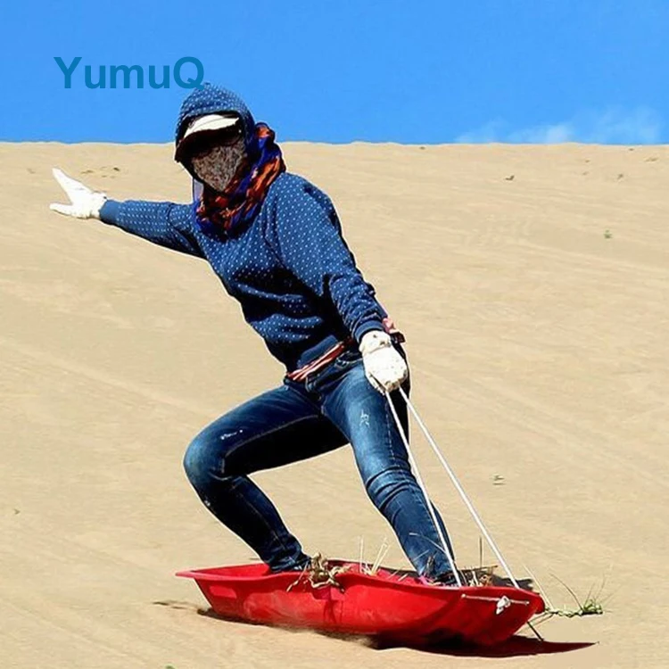 YumuQ Custom Color 120cm Portable Reindeer Animal Snow Gliding With Sleds Sledge For Sleding Tobaggan