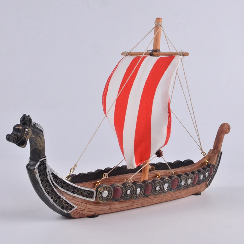 New creative retro viking pirate ship ornaments home decoration dragon boat incense board holiday gifts