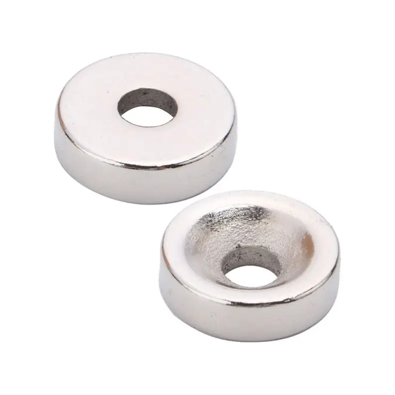Промышленное применение Перманентный Сильный Магнит N48 с зенкером диском диафрагмы Ndfeb