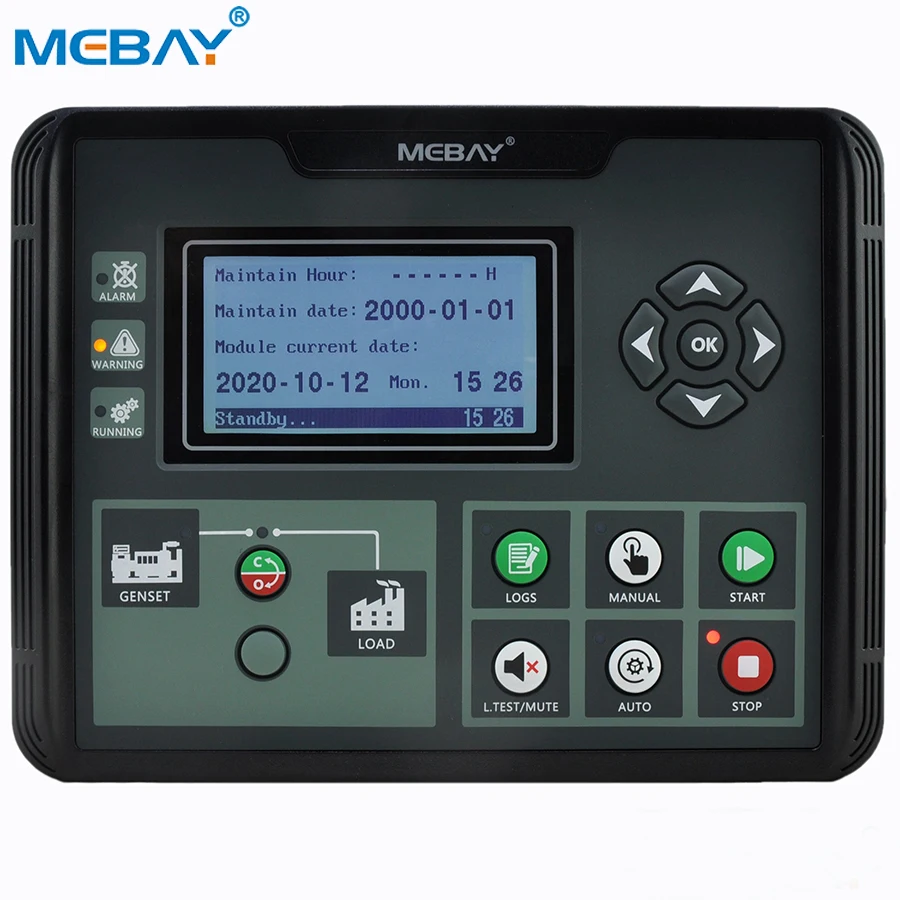 Высококачественный контроллер дизельной генераторной установки Mebay DC50C используемый для генератора двигателя EFI порт