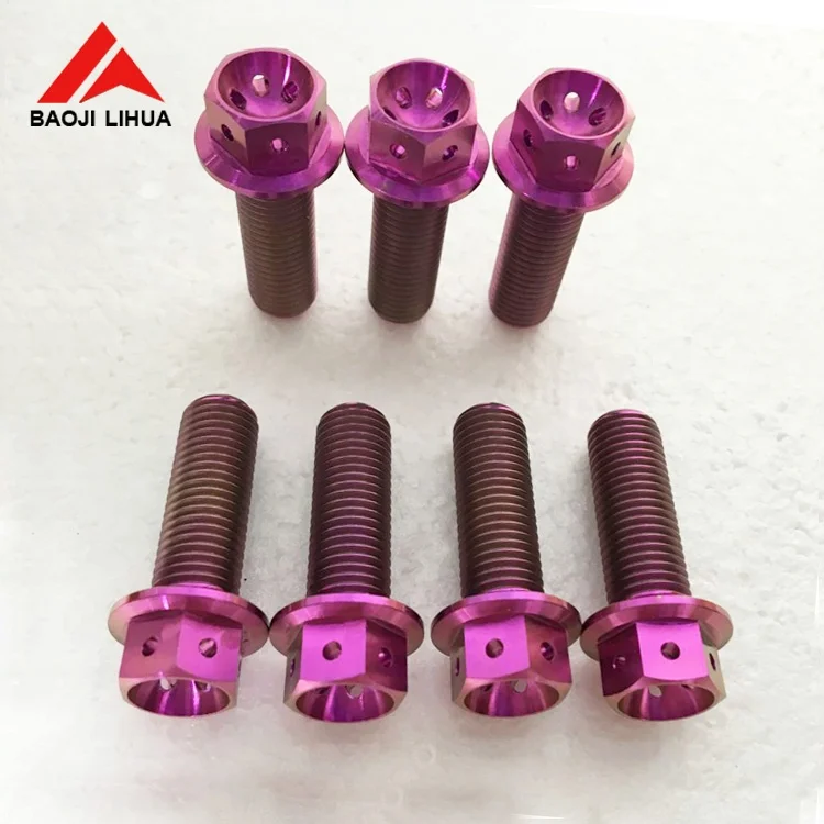 Heng titanium hex flange bolts for motorcycle