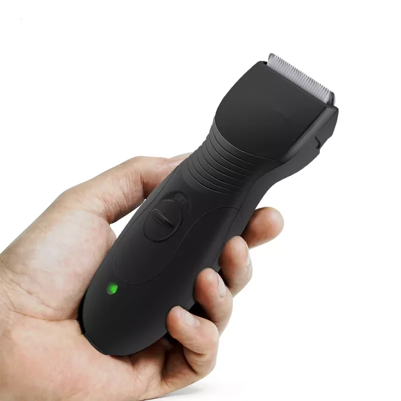 Pubic Hair Trimmer For Man Electric Groin & Body Hair Shaver For Balls Body Hair Clippers Waterproof Razor