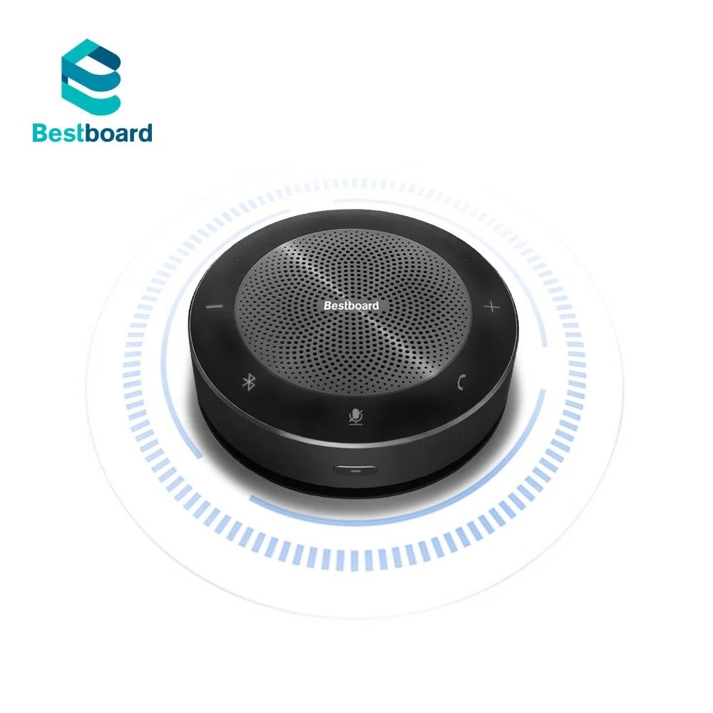 
Popular USB Conference Speaker Conference Speakerphone with a 360-degree 6 Mic Array BT4.0 Wireless Conference Speakerphone 
