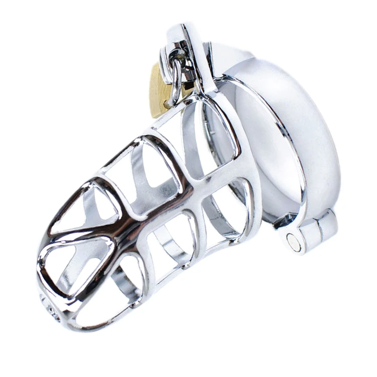 Metal Chastity Cage 40/45/50mm Lockable Penis Ring Cock Cages Lock Sleeve Male Chastity Belt Sex Toys for Men Adult Games