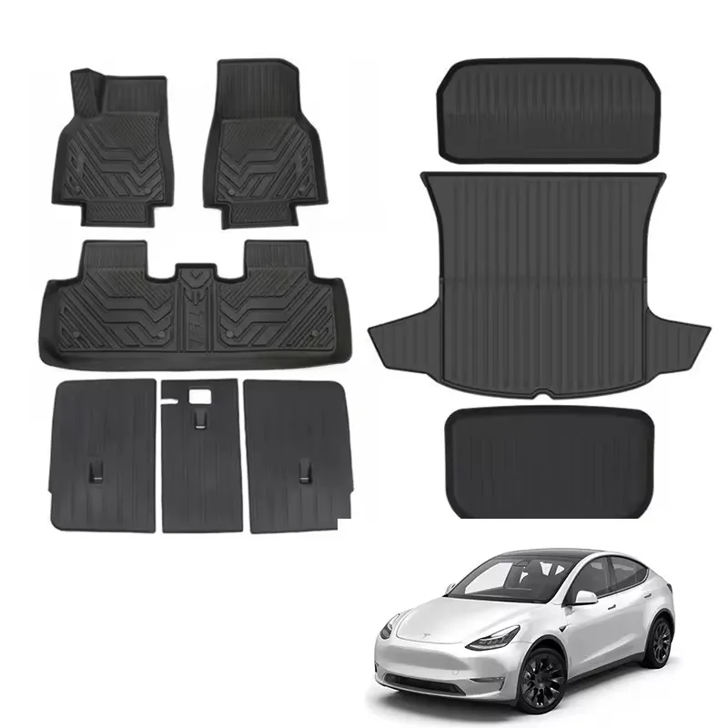 Full integration Front Trunk Pad TPE Injection Molded Footpad Car refit suitable for Tesla Model Y