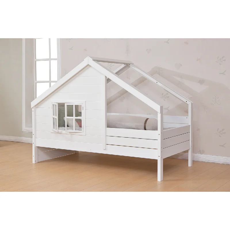In Kids Bedroom Factory Sample Baby Children Castle Customizable Functional House Full Single Cots Wood Montessori Bed