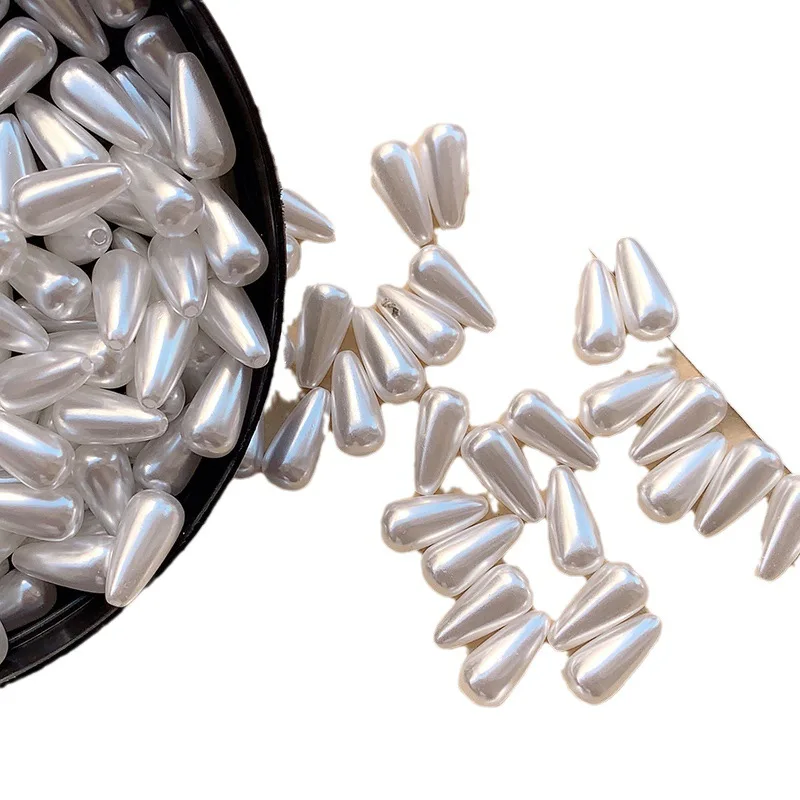 JC Wholesale imitation plastic pearl beads tear shape acrylic beads pearl for jewelry making