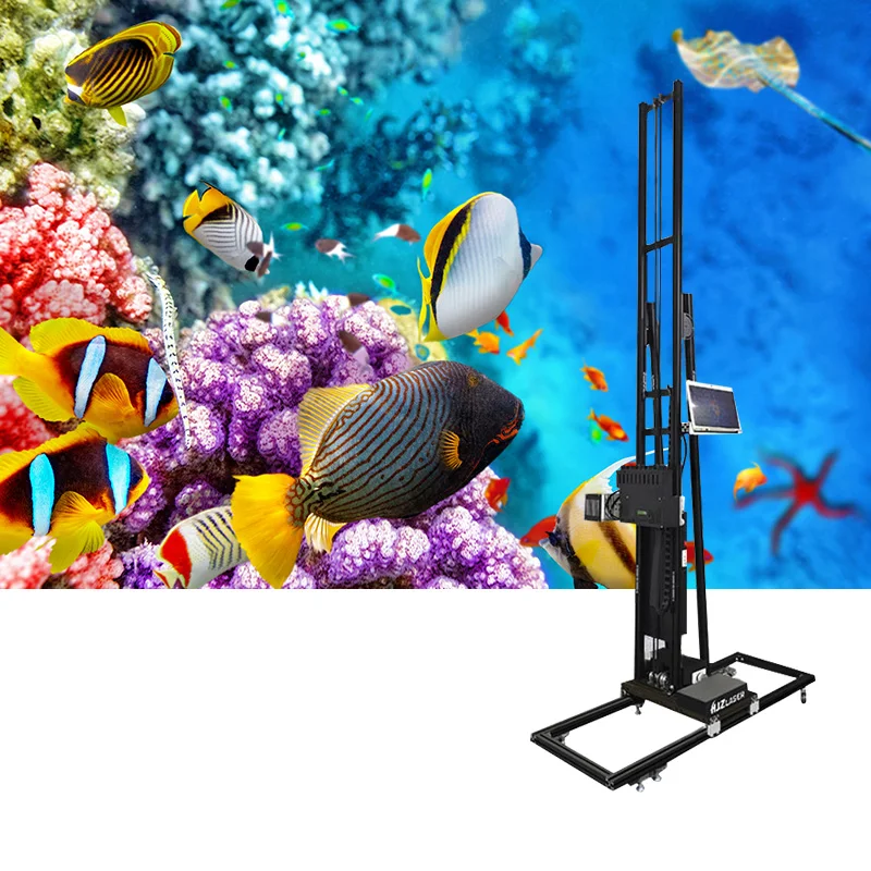 Водонепроницаемый УФ-чернильный настенный принтер HKHR для вертикальной печати на стене и парковке