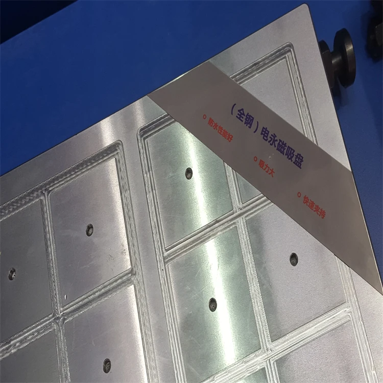 Rectangular electric permanent magnetic chuck