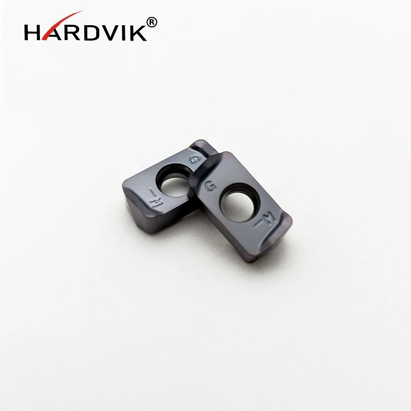 HARDVIK LOGU0303ER -GM Tungsten Carbide Cutter for Steel & Stainless Steel PVD & CVD Coated