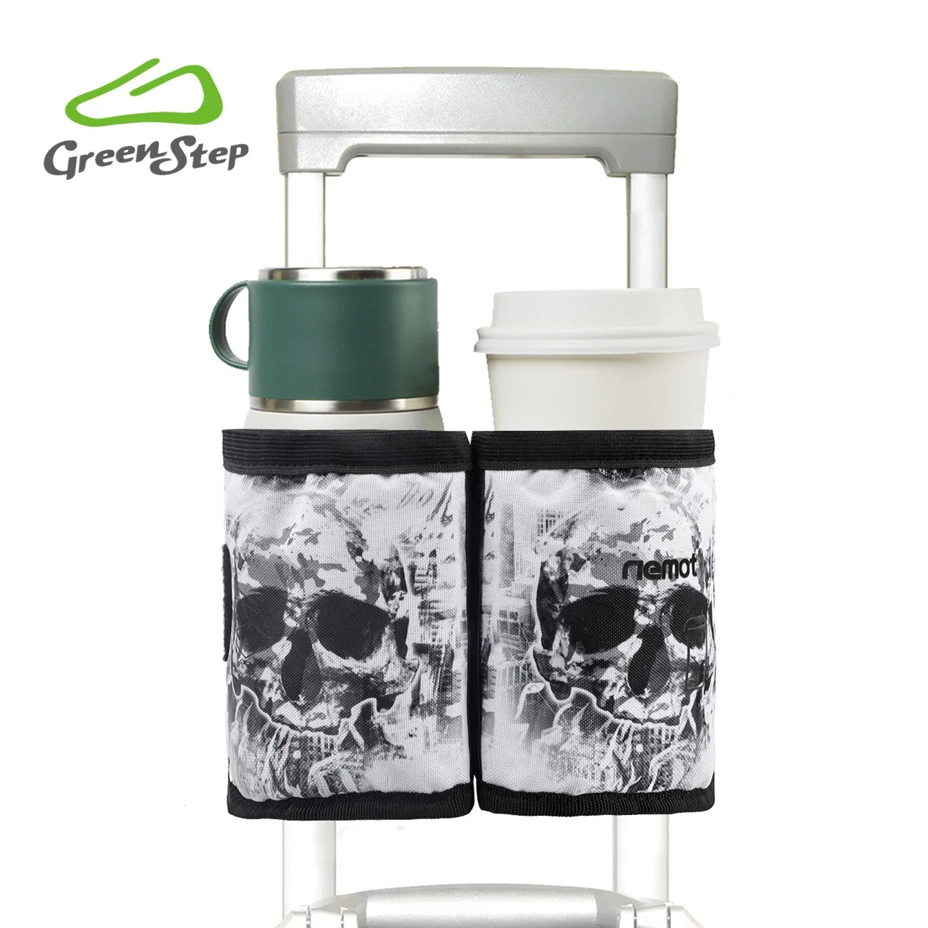 Riemot Halloween premium fashion custom logo travel Attachment insulated cooler bag Drinks Carrier Luggage Cup Holder