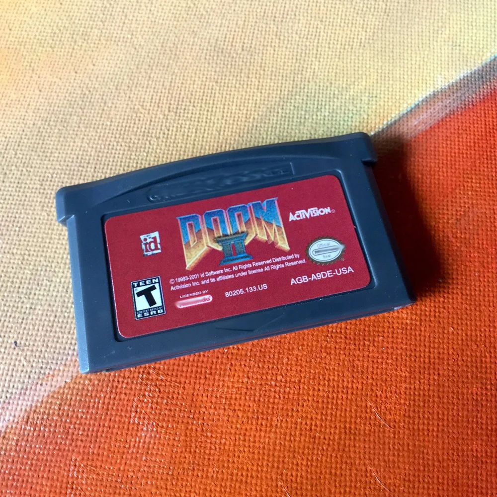 32 Bit Video Game Console Card Advance Wars Breath of Fire DOOM Harvest Moon for GBA/SP