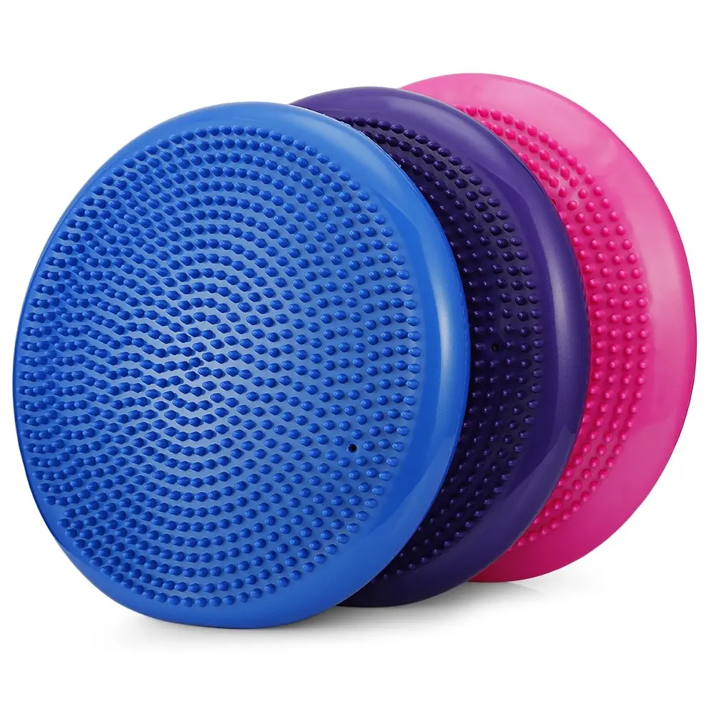 Thickened Yoga Balance Training Pad  Balance Disc Wobble Cushion  Yoga Balance Pad Inflatable Cushion  Disc