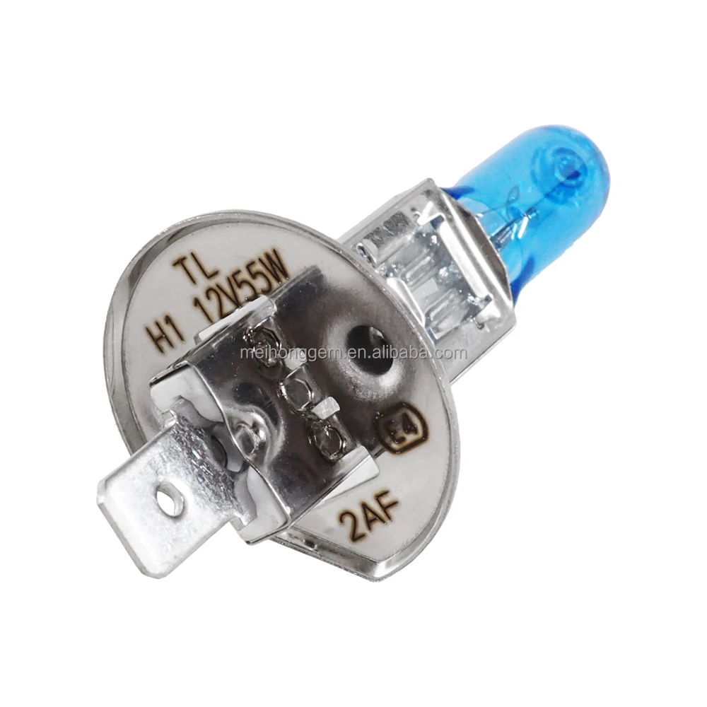 H1 fog light bulbs xenon blue super white E13 12v 100W  5500k  halogen bulb
