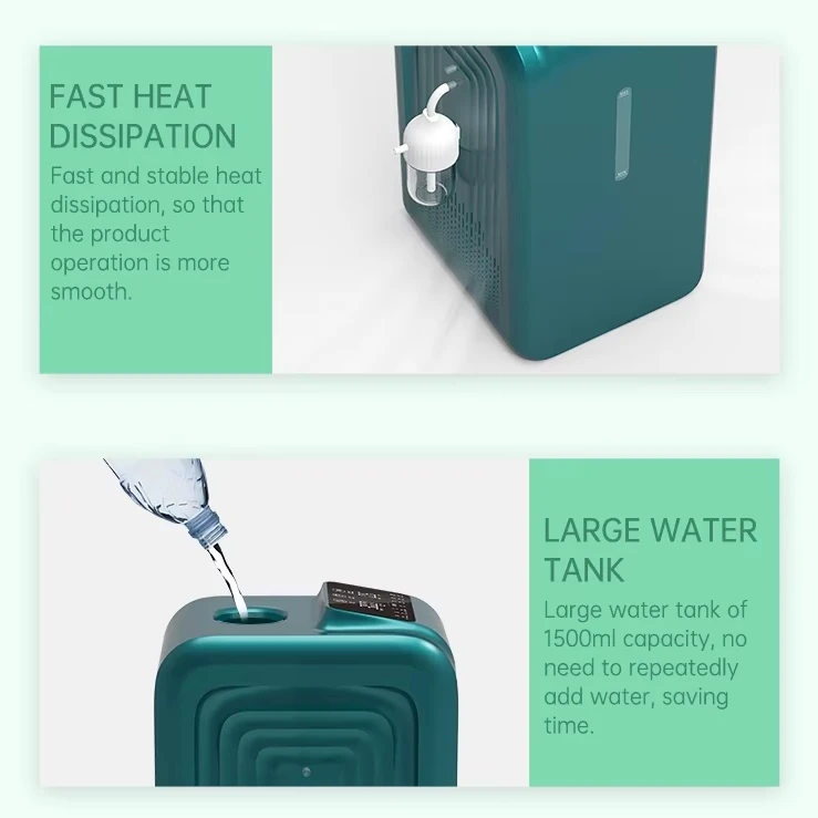 New Arrival Original 300ml SPE PEM Water Electrolysis Portable Intelligent Oxygene Hydrogen Generator Inhaler