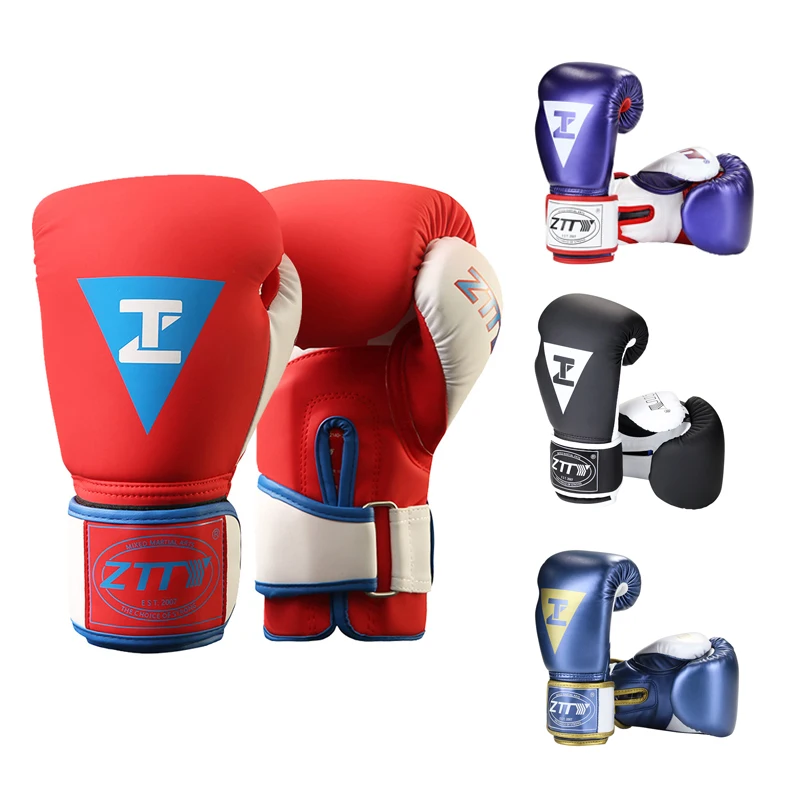 Custom 10oz 12oz 14oz Pu Leather boxing gloves white