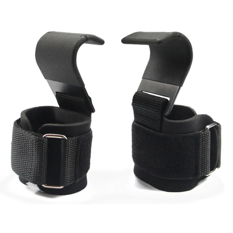 Gym Home Safety Hand Wrap Power Lifting Deadlift Pull Ups Wrist Support Straps with Hook