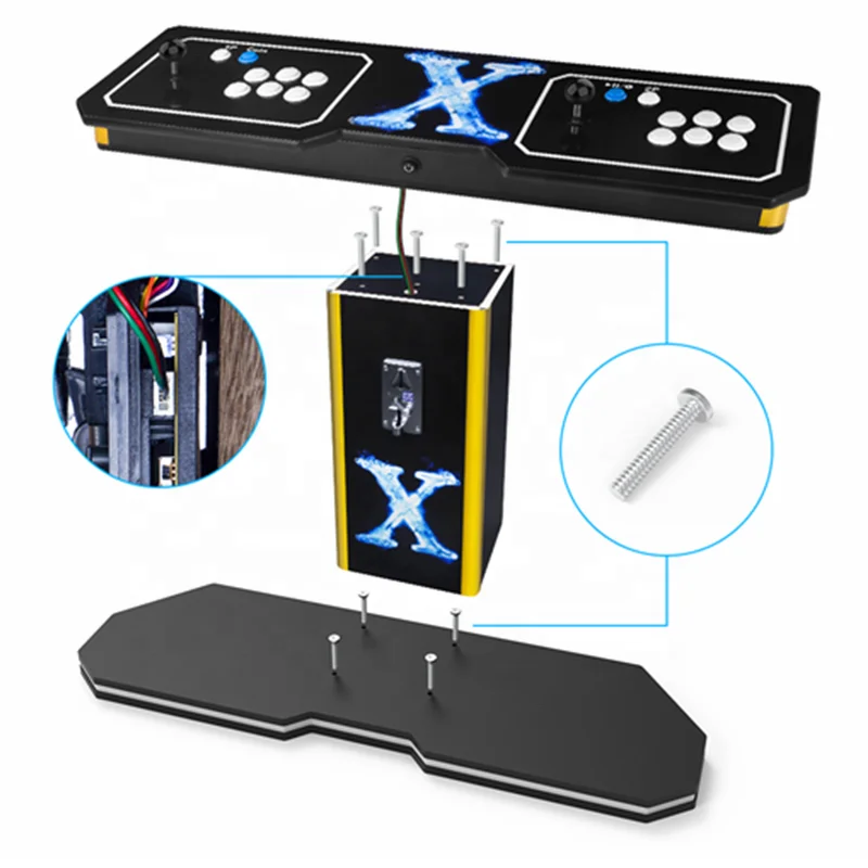 Винтажная игровая консоль Pandora 9D аркадный cabinet2700 2 игровых консоли HD и VGA 1280x720p полноразмерная