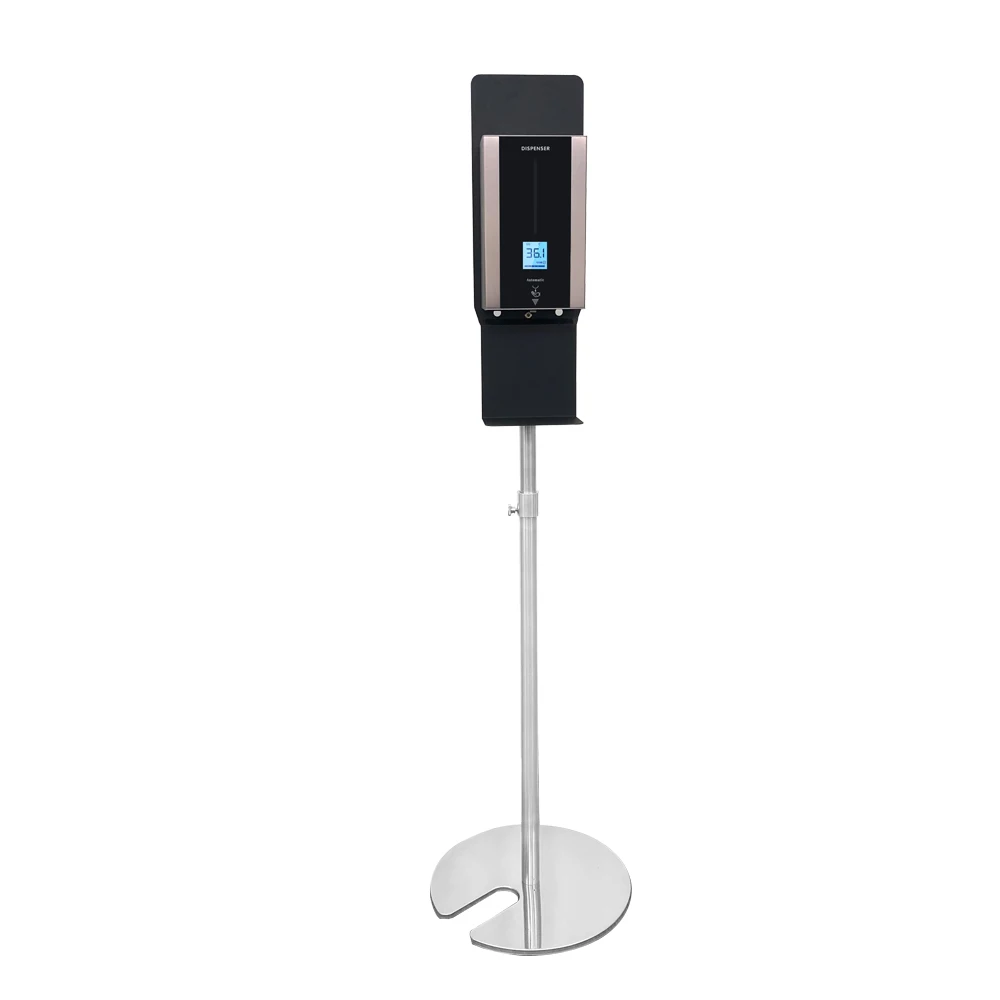Stand Column Liquid Hand Sanitizer Dispenser Gel Sensor Soap Dispenser IR Sensor 1000ML Aluminum Profile