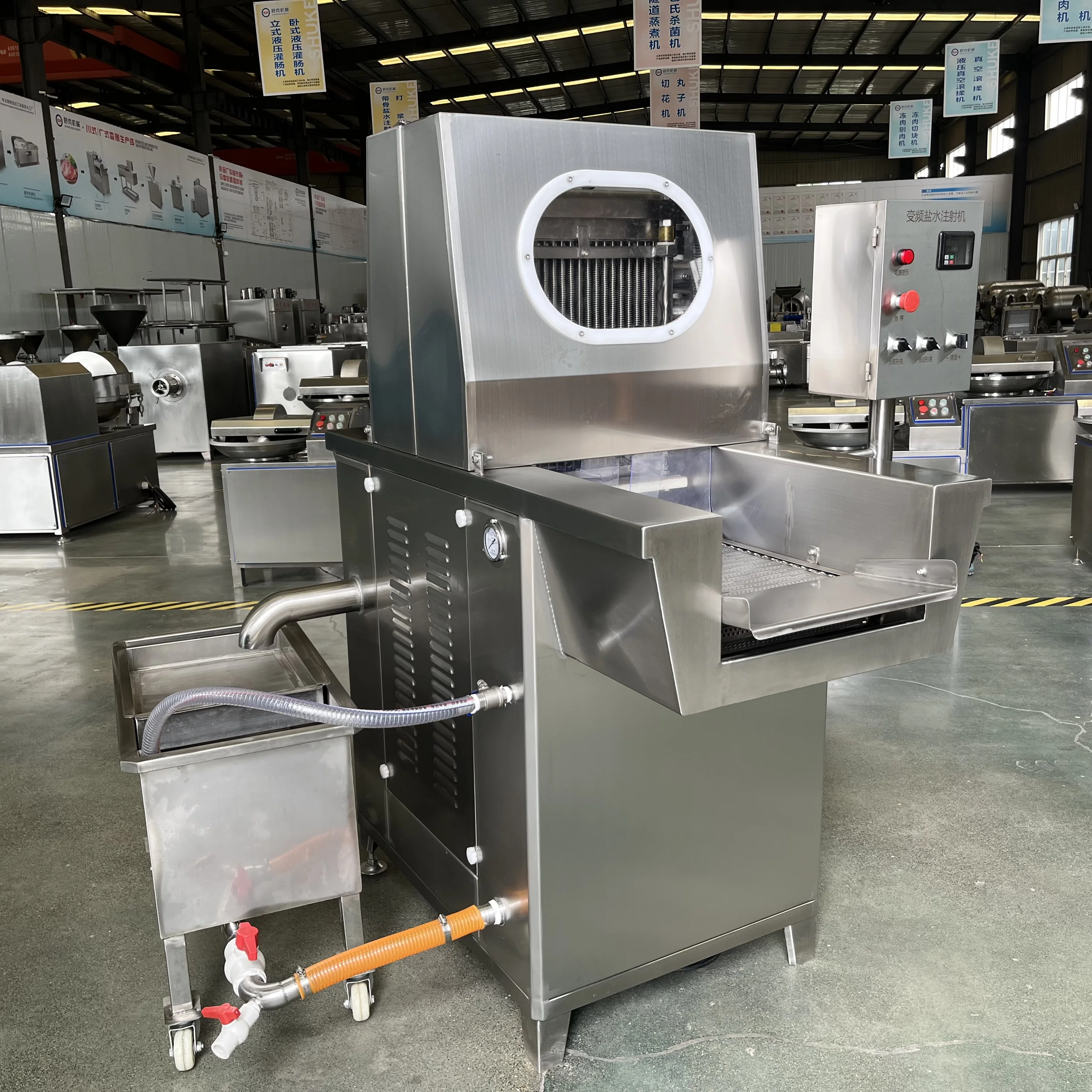 Automatic Brine Injector Marinade Injection Saline Injecting Machine