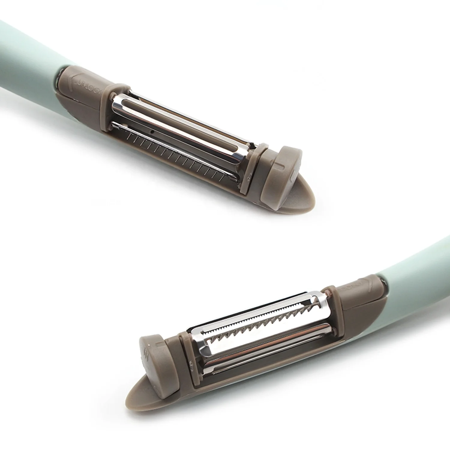 Premium Creative Multi-function Rotary 3 in 1 Peeler with Ergonomic long Handle