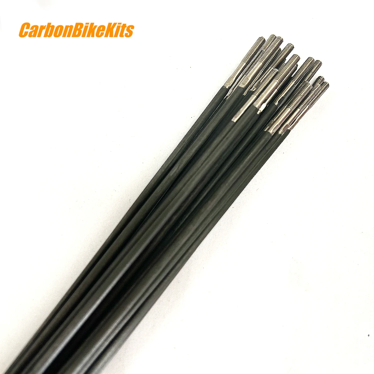 Carbon fiber Bicycke spokes with titanium alloy straight pull lightweight 2.3x1.6mm