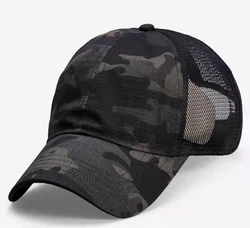 Hot Sale Camouflage Summer Breathable Net Moisture Visor Mesh Baseball Cap
