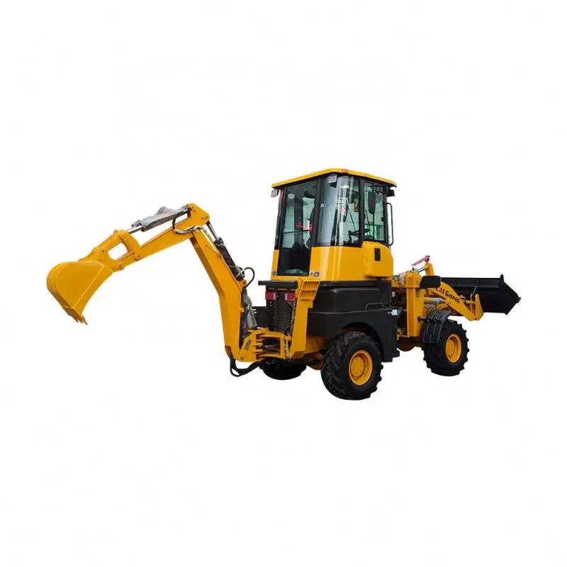 Multifunctional Wheel backhoe Excav Loaders With Mower ForkliftS For Cultivators