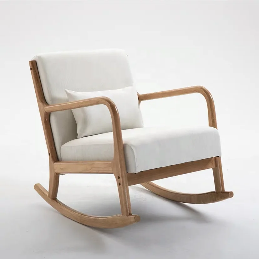 
Rocking chair Solid wood single sofa chair Tatami 