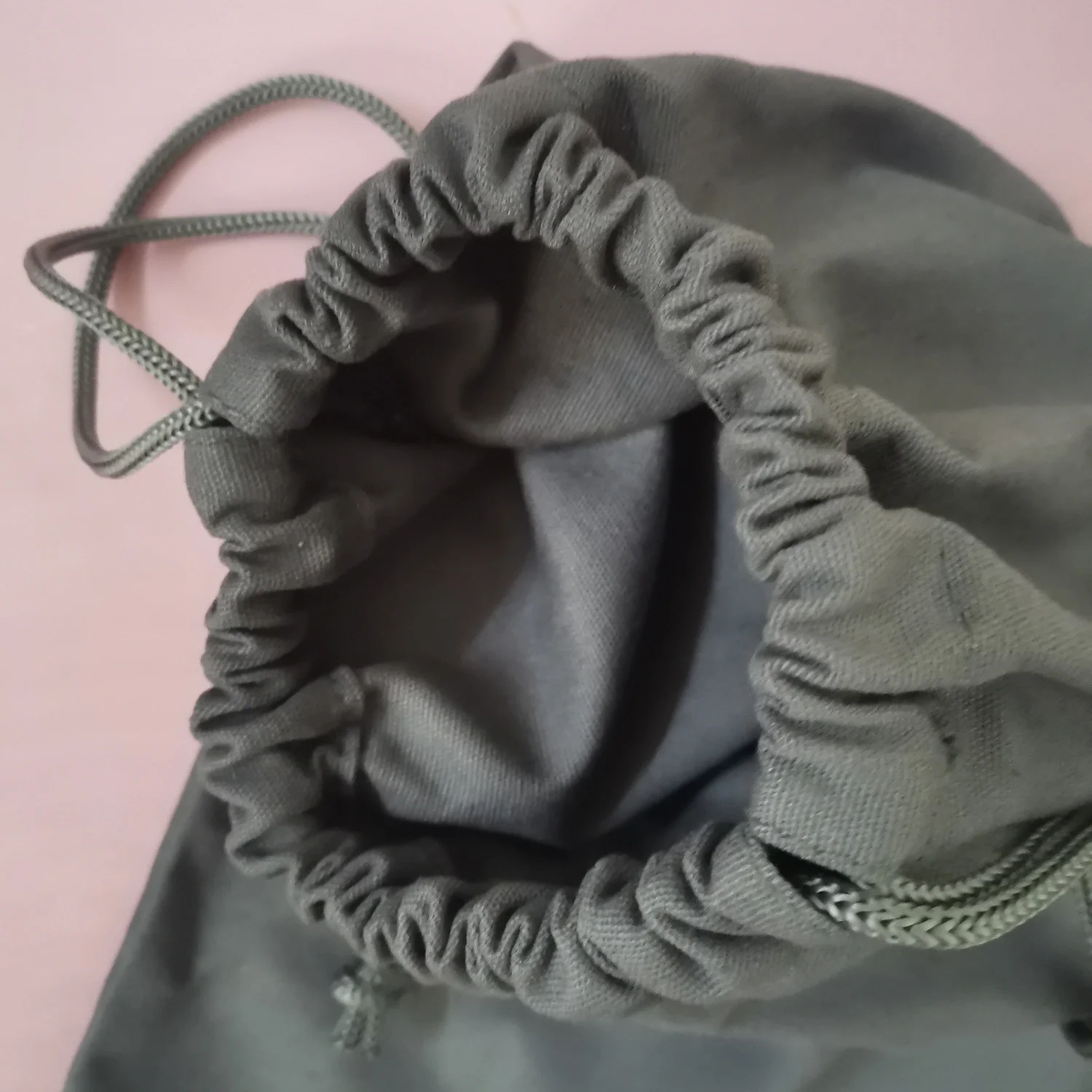 
Dark Gray Cotton Draw String Bag 40cm x 27cm 