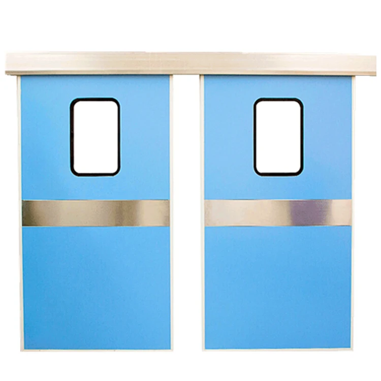 hospital operation room modular clean room door automatic sliding door motor