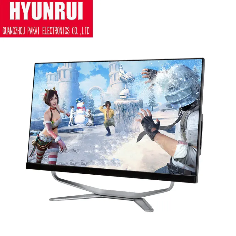 23.8/24 inch curved screen high quality aio desktop monoblock computer factory price all in one pc computer