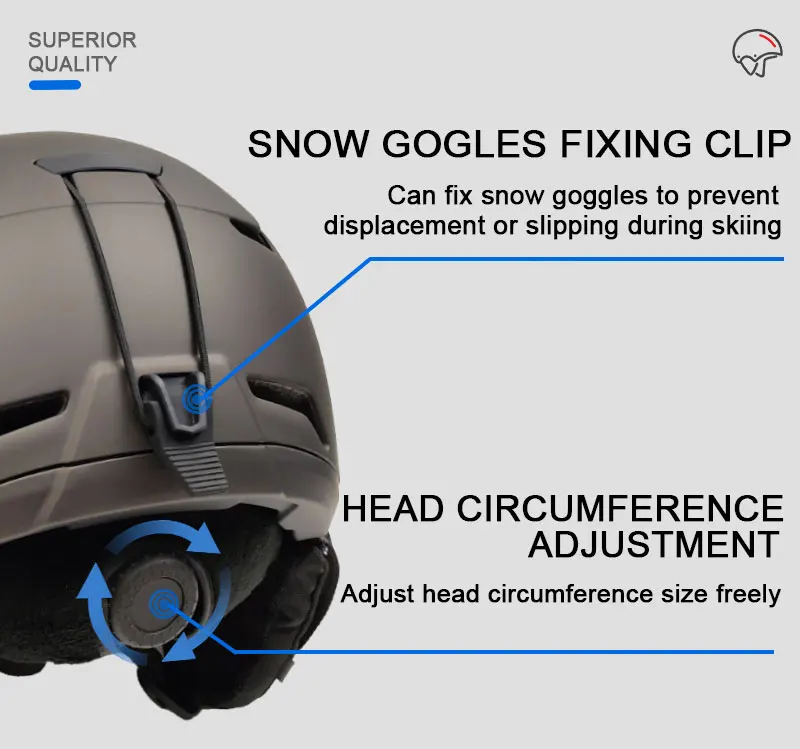 Yoloon Professional Manufacturer EPS snow helmets snowboard skiing CE customized logo color adults ski helmet