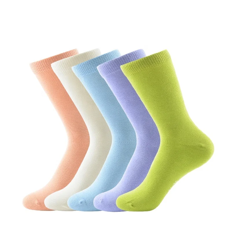 MEIKAN Brand Cheap Custom Colorful Crew Terry Thin Bamboo Women Socks Wholesale Dress Men Cotton Socks