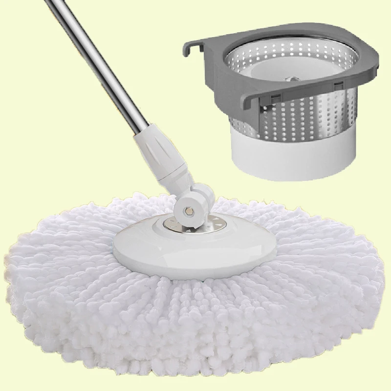 Rotating Smart 360 Degree Stainless Steel Pole Hurricane Separated Spin Cleaning Mop Bucket Set With Footpedal For Home Cleaning