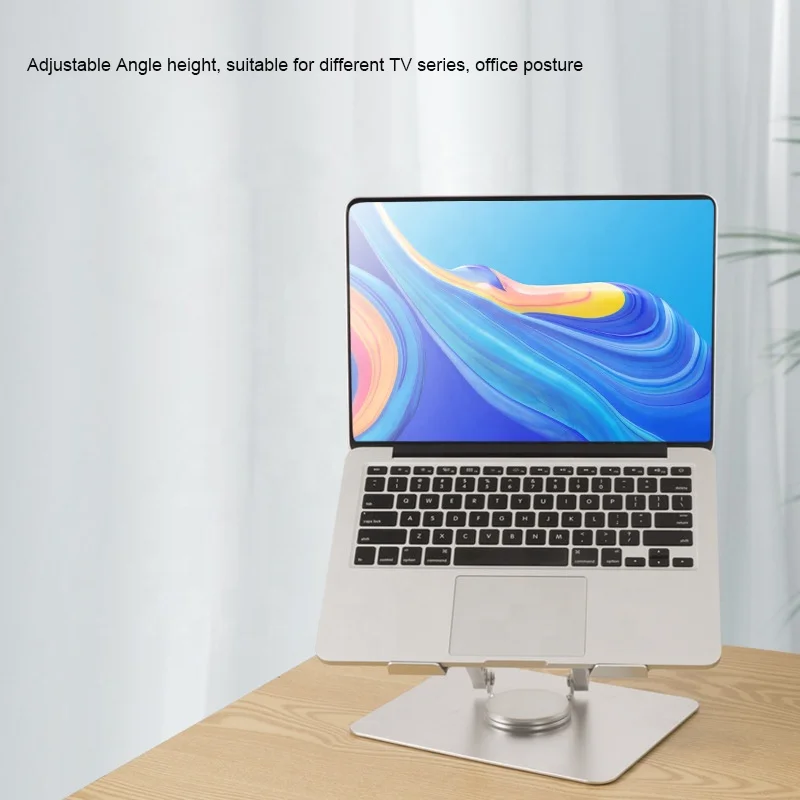 Подставка для ноутбука струйного принтера Desk Регулируемая подставка компьютера с 360 поворота основы Эргономичный ноутбук Riser совместной