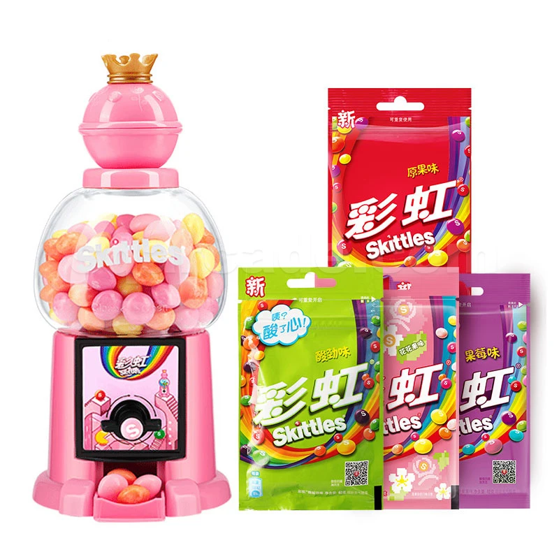Commercial Large Wooden For Candies Wholesale Clear Stackable Small Acrylic Plastic Packaged In a Polybag Candy Dispenser