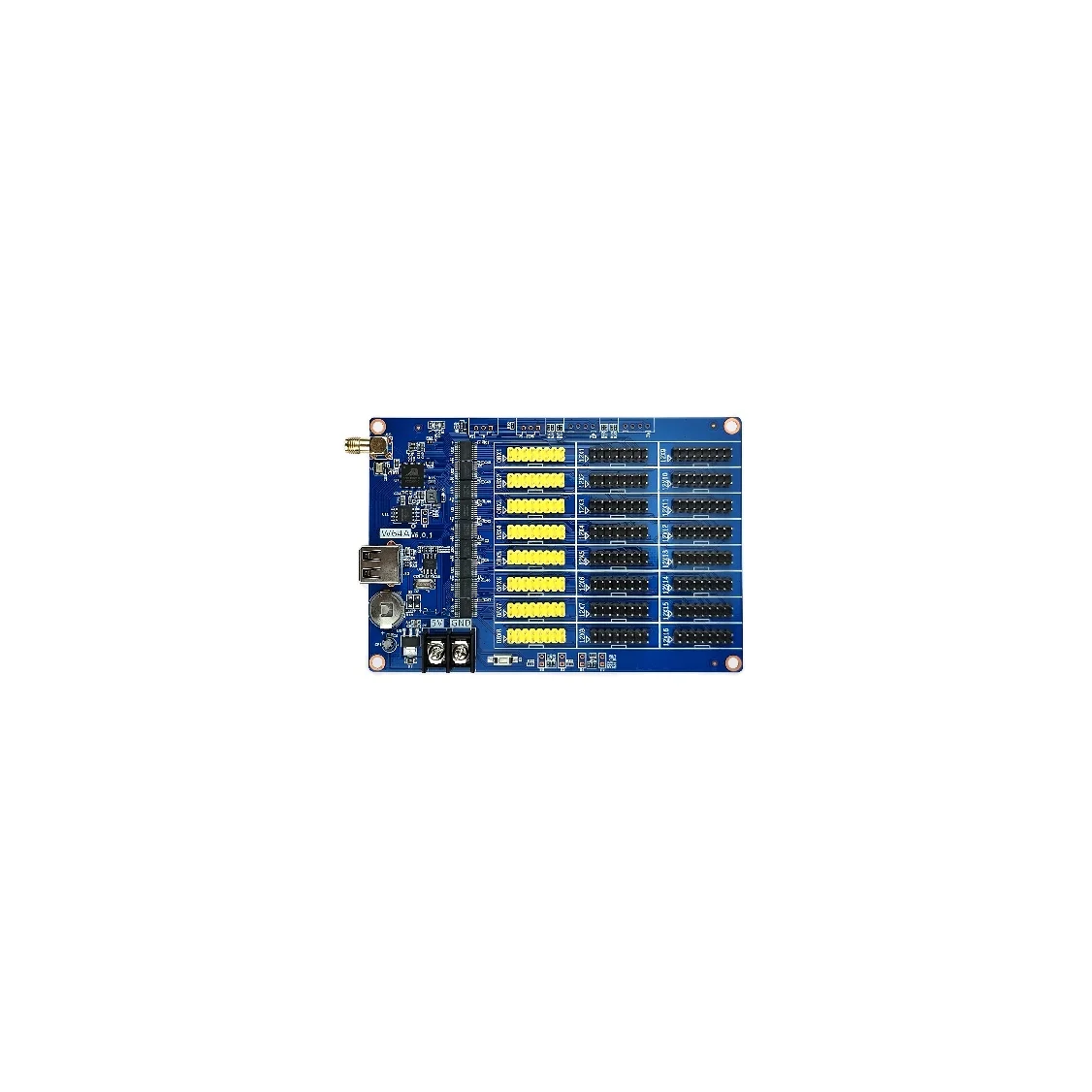 Huidu HD-W64A wifi беспроводной P10 Светодиодный модуль светодиодный знак дисплей светодиодная карта приема huidu W64 светодиодный контроллер