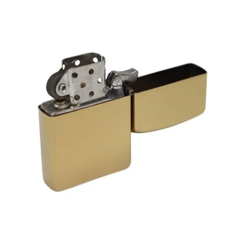 Custom logo printed stainless steel windproof gift lighters