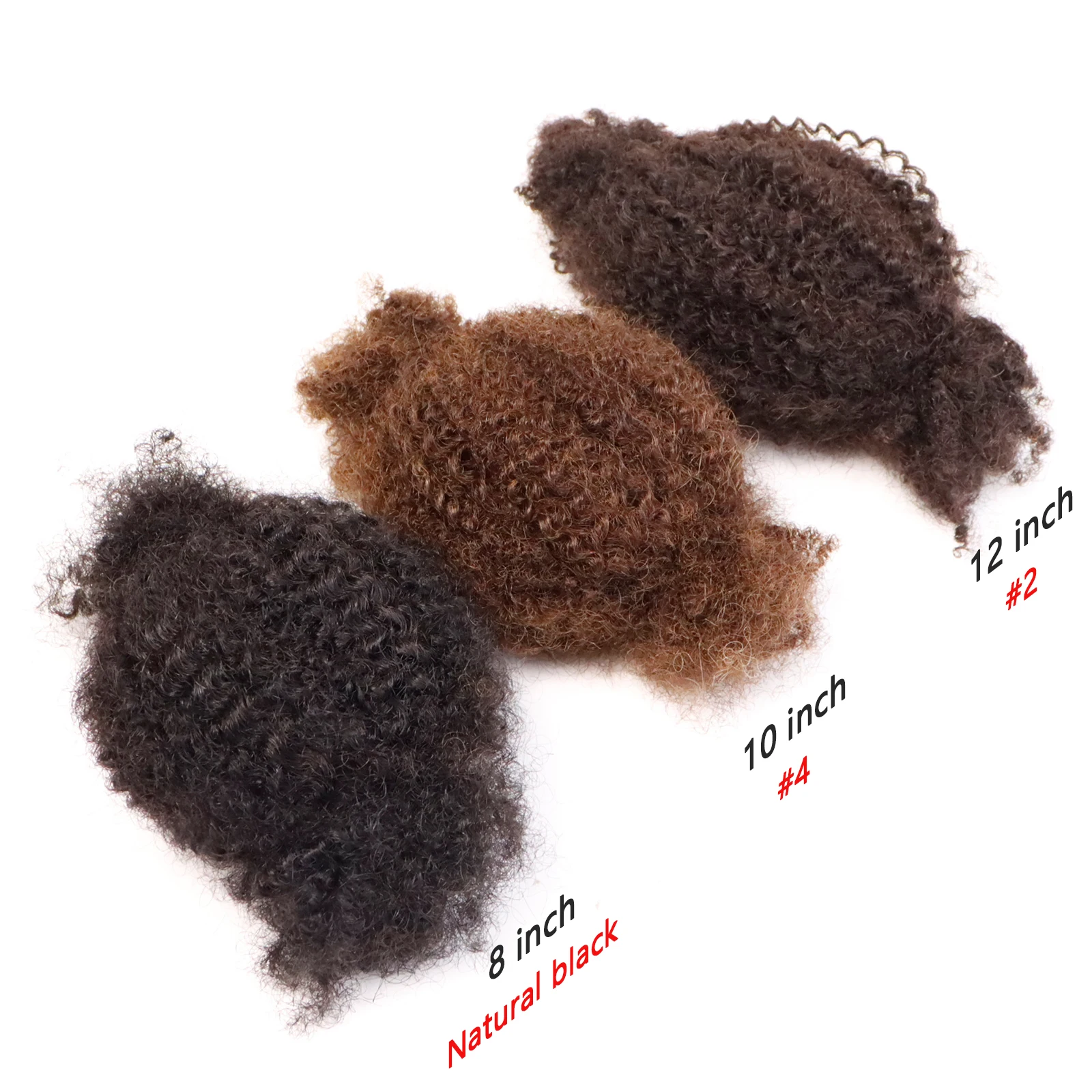 [HOHODREADS] Cute New Candy Package For Virgin Remy Hair 100% Human Hair Afro Kinky Bulks Using For Braiding and Twisting