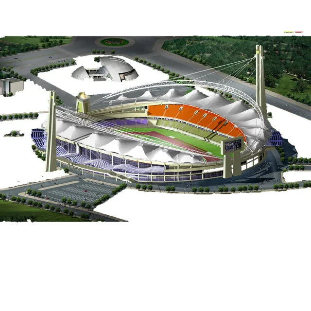 
Huaibei Stadium Inflatable membrane structure roof canopy heat protection fireproof outdoor 